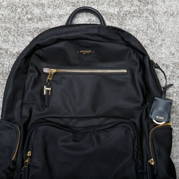 TUMI Voyageur Carson Backpack Womens - Black/Gold EUC main image 6